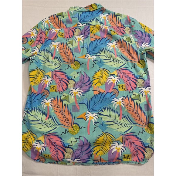 SHIRT CHUBBIES MENS XL Greetings From The Weekend Tropical Hawaiian Popover - Picture 7 of 8